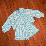 Floral Giraffe Ruffle 3 Piece Set (L)