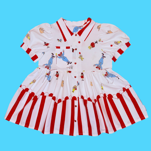 Zobo Button Up Babydoll Dress (L)