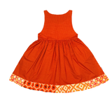 Smiley Pumpkin Jumper Dress w/ pockets (S)