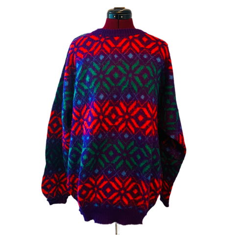 80s Italian Ski Sweater XL/2X