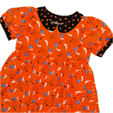 Haunted House & Candy Corn Babydoll Dress (L/XL)
