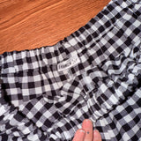 Black White Gingham Bloomers (M)