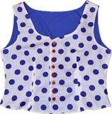 Polka Dot button up Blouse (XL)