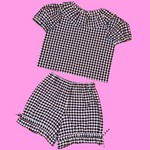 Black White Gingham Bloomers (M)