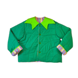 Rainbow Frog Quilted Coat (L)
