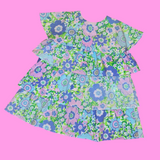 Flower Power Tiered Dress w/ Collar (L)