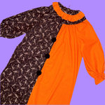 Spooky Skeleton Clownsuit w/ Collar (XL)