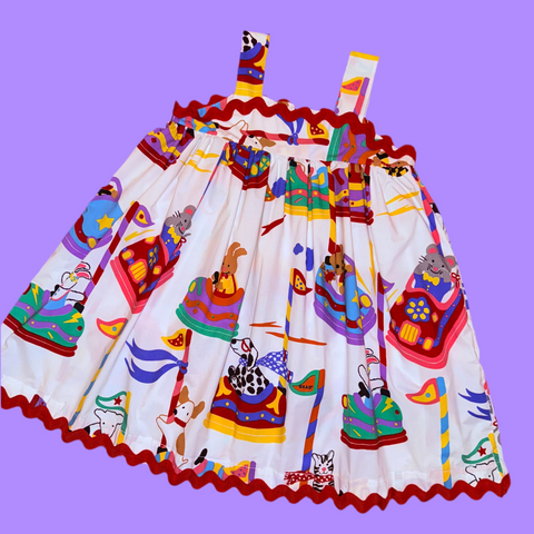 Bumper Car Animals Pinafore Dress (XL)