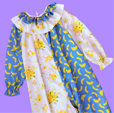 Floral Banana Clown Suit w/ Collar (M)