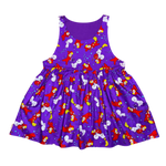Friendly Ghost & Witch Jumper Dress w/ pockets (L)