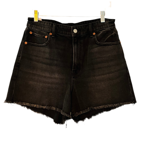 AE Black Stretchy High Waist Jean Shorts Sz 8
