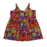 90s Mom Vibes Patchwork Jumper Dress (2X)