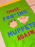 Felt Wall Hanging: Grumpy Puppets