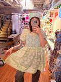 Green Lace Babydoll Dress (M)