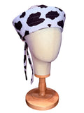 Cow Print Sailor Hat with ties