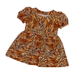 Tiger Babydoll Dress & Bonnet (M)