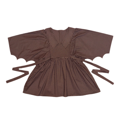 Batty Bat Wing Tie Waist Tunic (L)