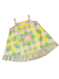 Pastel Patchwork A Line Dress (L)