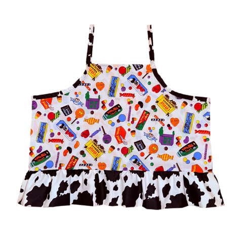 Candy Cow Print Tank (M)