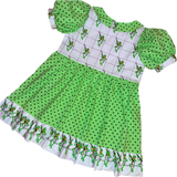 Banjo Frog Polka Dot Babydoll Dress (L)