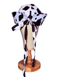 Cow Print Sailor Hat with ties