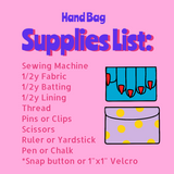 Hand Bag Pattern (physical w/ notions)