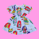 Dinosaur Family Babydoll Dress (XL)