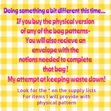 Tilly Tote Pattern (physical w/notions)