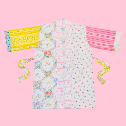 Pink Collar Mix Match Floral Robe (S-XL)