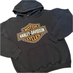 Harley Davidson Madrid Spain Logo Hoodie Sz Small