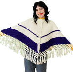Vintage 1970s Handmade Pancho OSFM