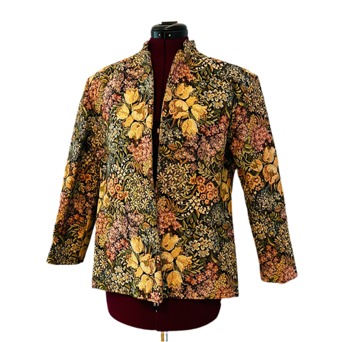 Vintage 80s Tapestry Jacket Sz M/L