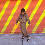 Leopard Blue Ric Rac 3 Piece Clown Set (L)