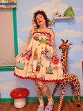 Bumper Car Animals Pinafore Dress (XL)