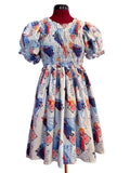Build Snowman Shirred Babydoll Dress (L-2X)