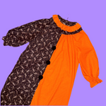 Spooky Skeleton Clownsuit w/ Collar (XL)