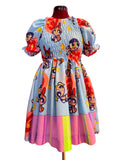 Sugar Spice Shirred Babydoll Dress (M-L)