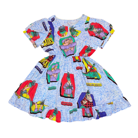 Dinosaur Family Babydoll Dress (XL)
