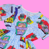 Dinosaur Family Babydoll Dress (XL)