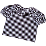 Black White Gingham Top (L)