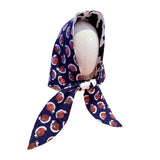 Snails/Cow Print Reversible Quilted Hooded Scarf