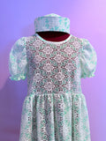 Green Lace Babydoll Dress (M)