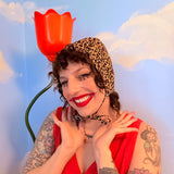 Circus & Leopard Reversible Clown Bonnet