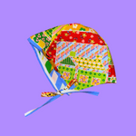 Clowns & Funky Floral Reversible Clown Bonnet