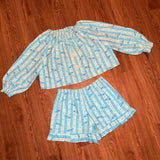 Floral Giraffe Ruffle 3 Piece Set (L)
