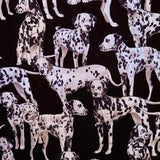 Dalmatian A-Line Mock Neck Mod Dress (L)