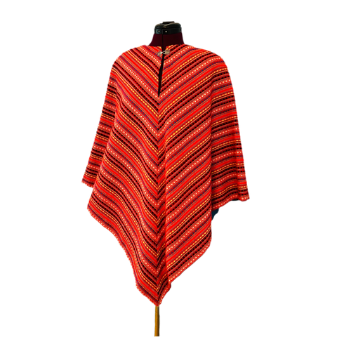 Vintage 1970s Handmade Pancho