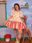Zobo Button Up Babydoll Dress (L)