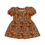 Tiger Babydoll Dress & Bonnet (M)