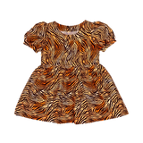 Tiger Babydoll Dress & Bonnet (M)